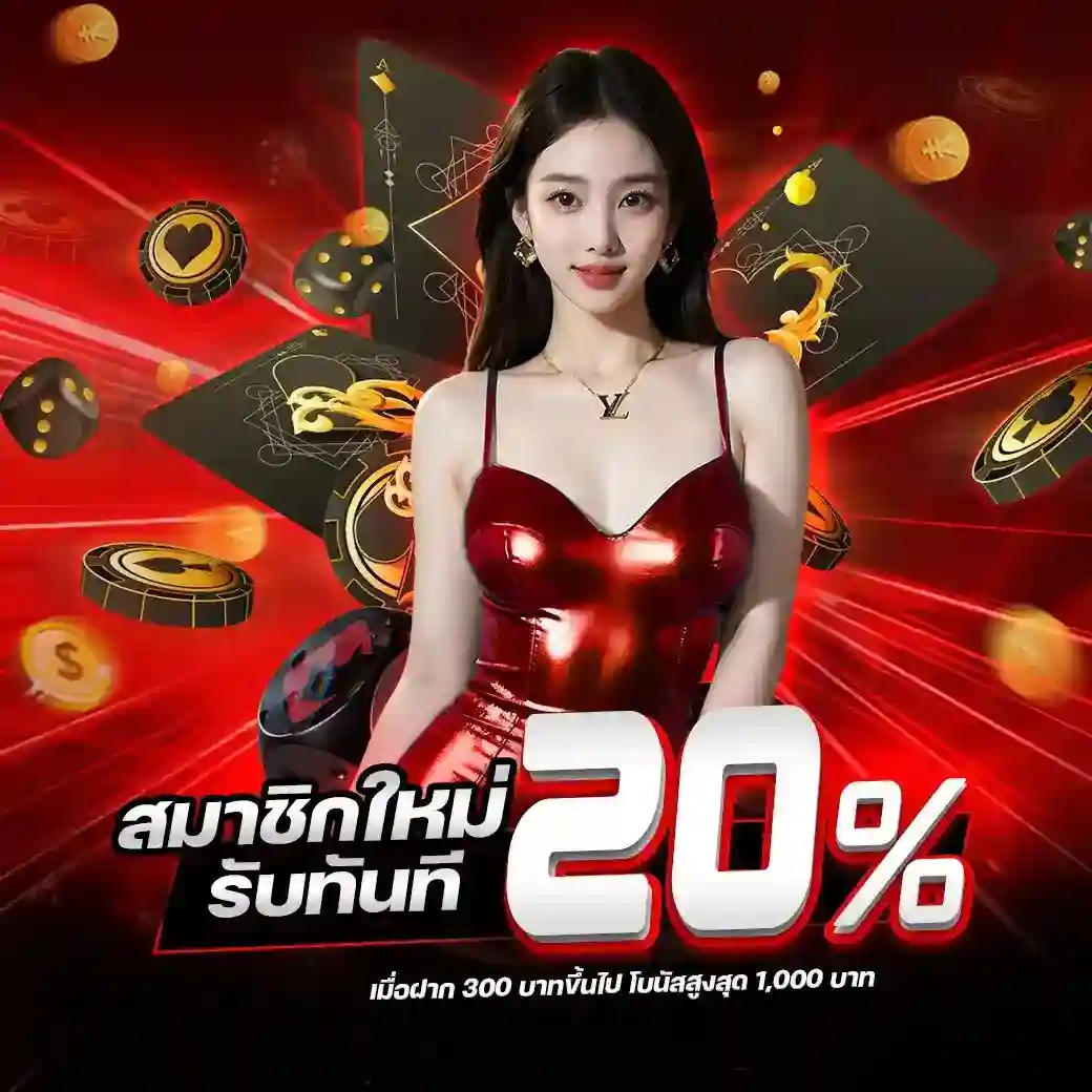 สมาชิกใหม่ รับทันที 20%
